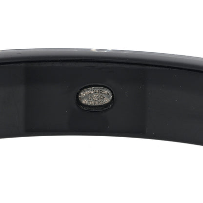 Chanel Resin Crystal CC Bangle Black 4 of 4
