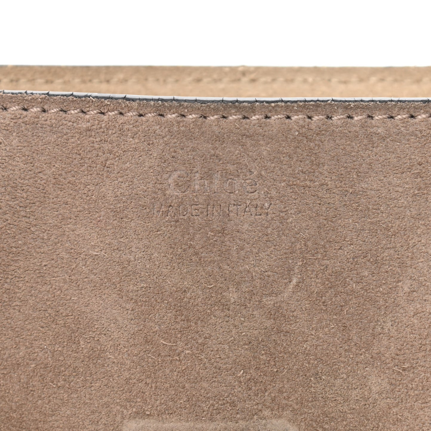 Suede Smooth Calfskin Drew Shoulder Bag Motty Grey