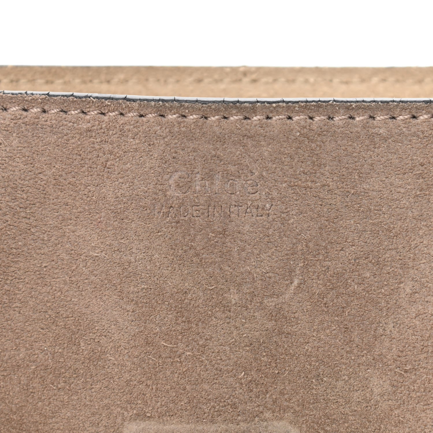 Chloe Suede Smooth Calfskin Drew Shoulder Bag Motty Grey 6 of 11