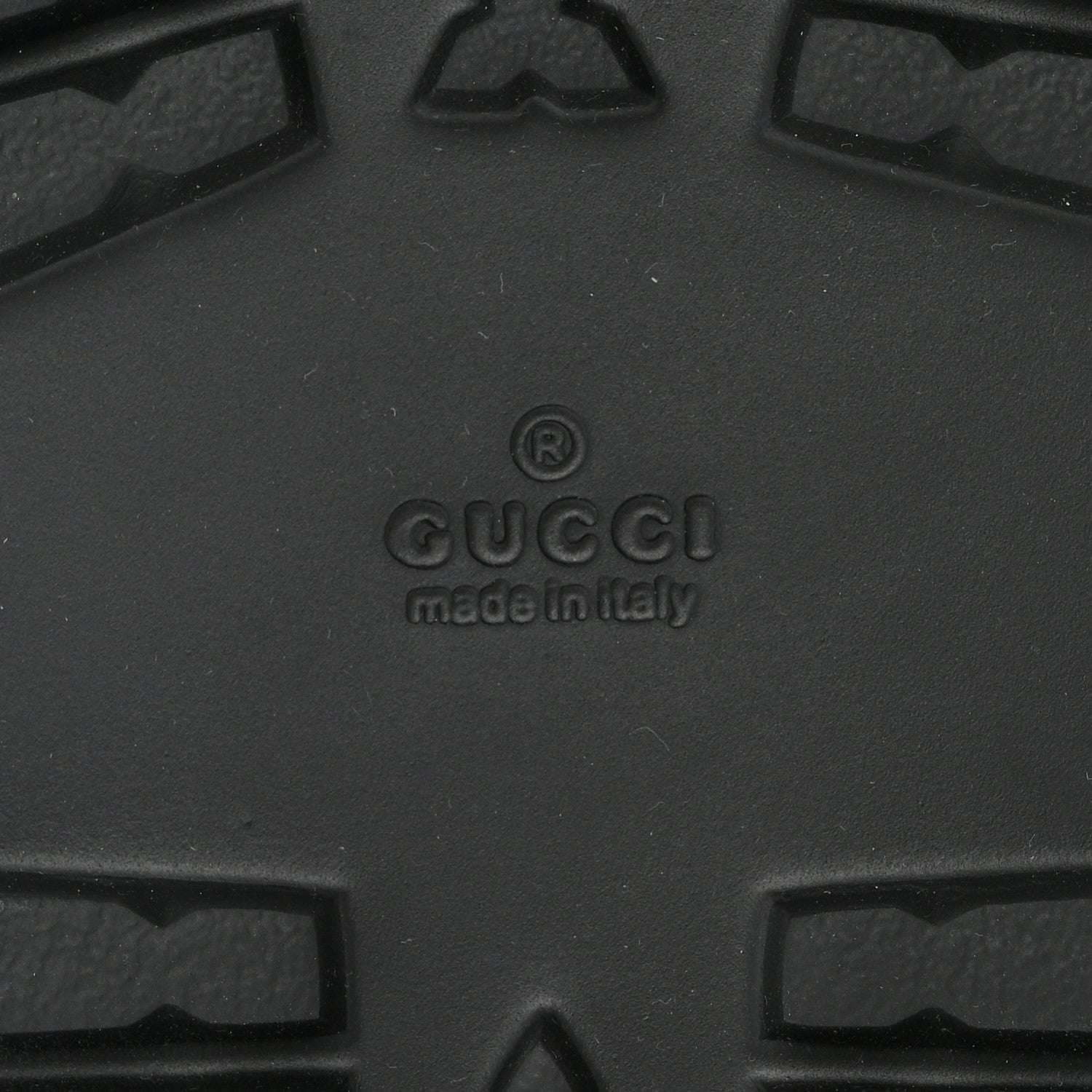 Gucci GG Supreme Monogram Tiger Mens Lug Sole Slide Sandals 12 Ebony 6 of 9