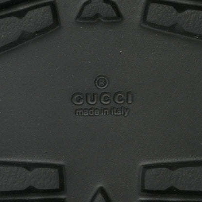 Gucci GG Supreme Monogram Tiger Mens Lug Sole Slide Sandals 12 Ebony 6 of 9