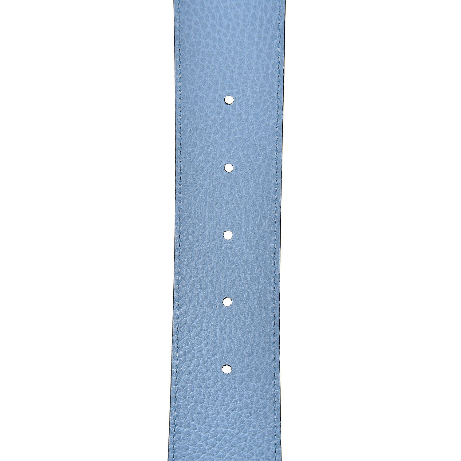 Gucci Dollar Calfskin 1973 Reversible Belt 85 34 Black Mineral Blue 4 of 6