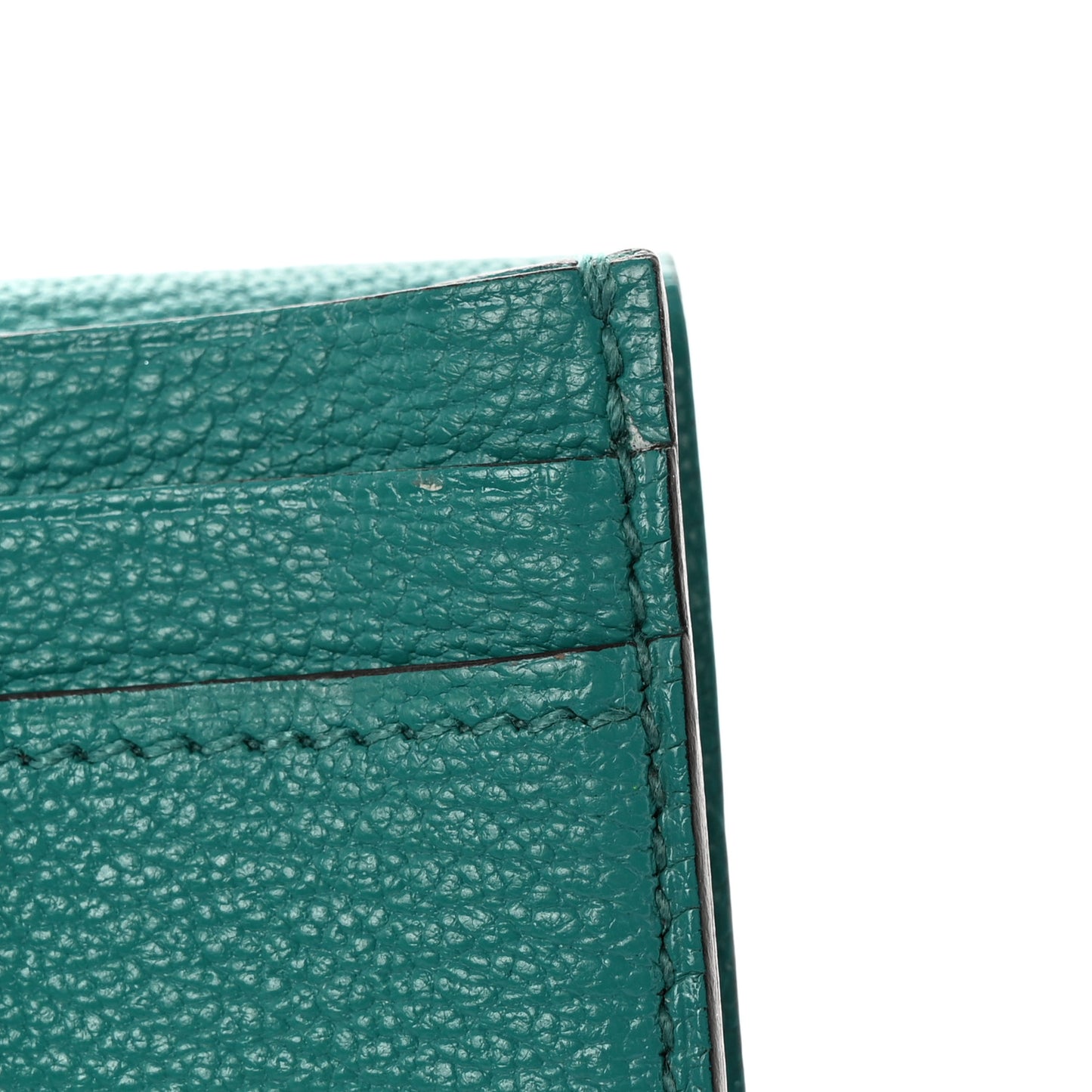 Chèvre Mysore Bearn Gusset Wallet Bleu Paon