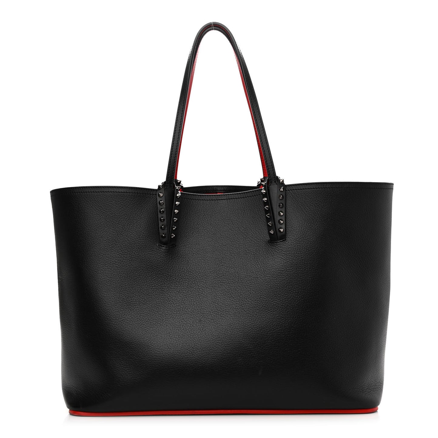 Calfskin Spikes East West Cabata Tote Black