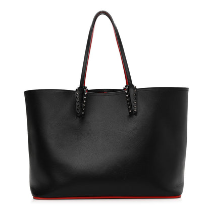 Christian Louboutin Calfskin Spikes East West Cabata Tote Black 3 of 12