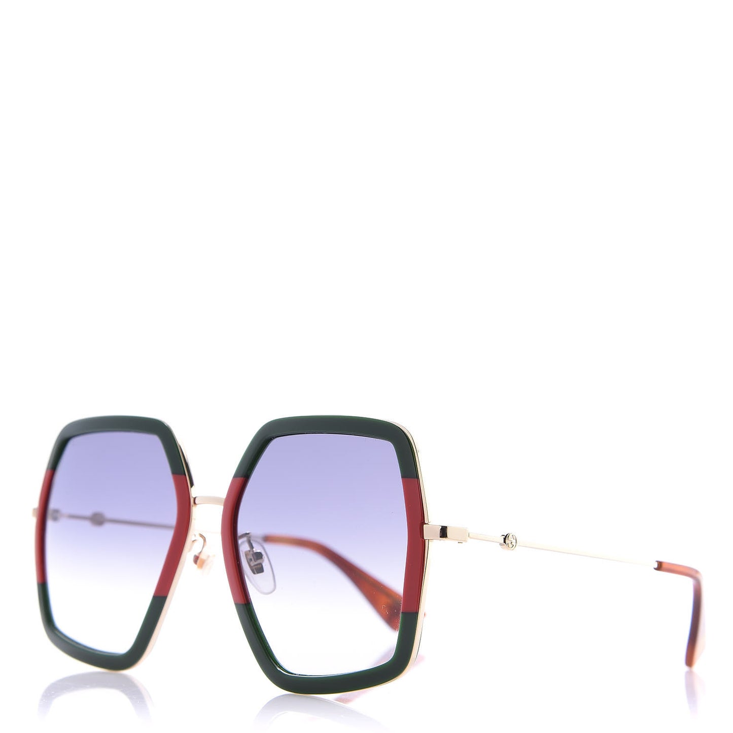 Square Frame Web GG0106S Sunglasses Tortoise