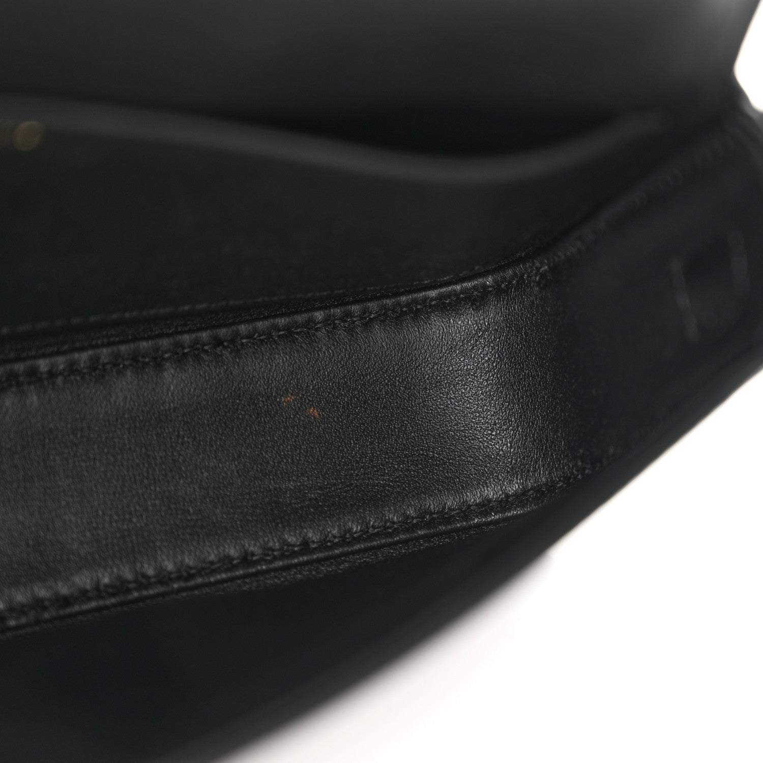 Celine Shiny Calfskin Triomphe Shoulder Bag Black 11 of 12