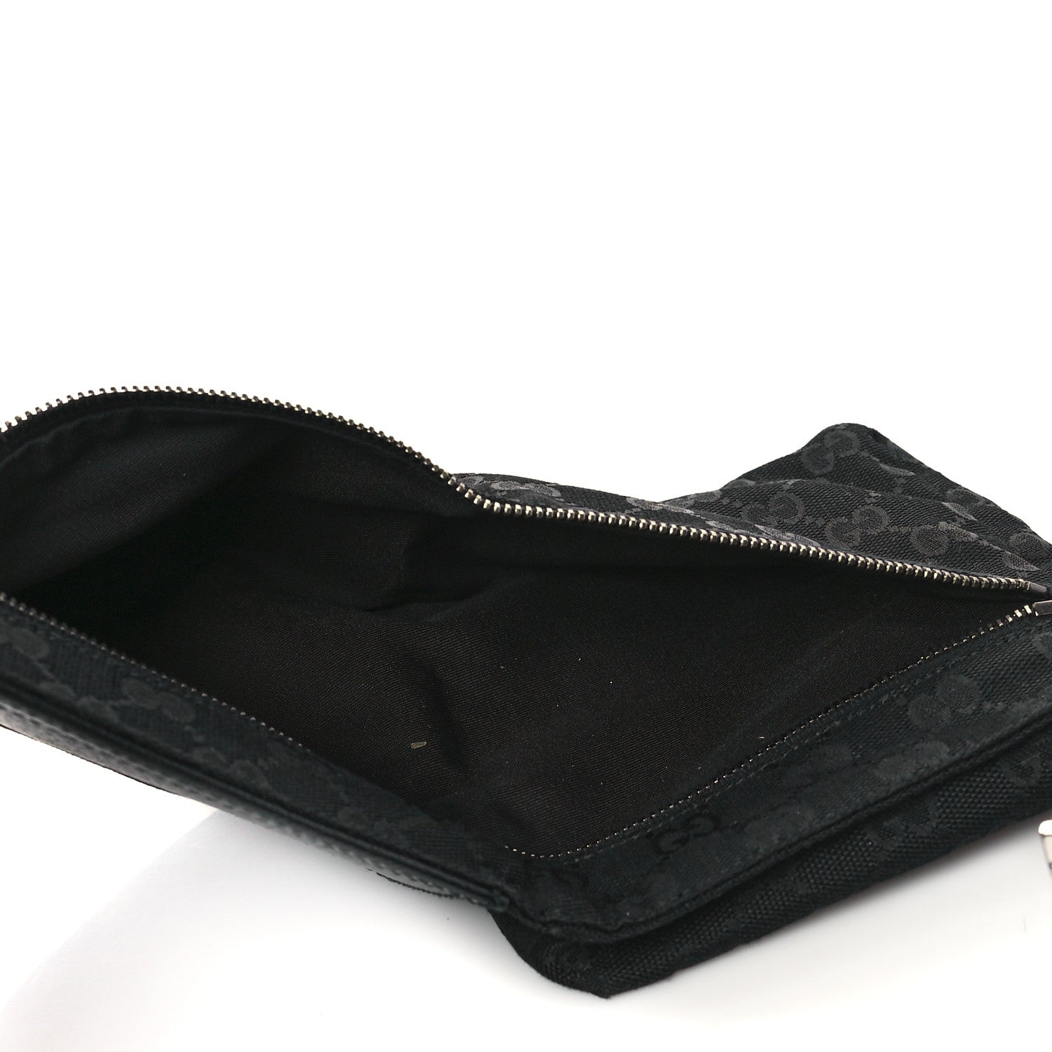 Gucci GG Monogram Double Pocket Belt Bag Black 5 of 9