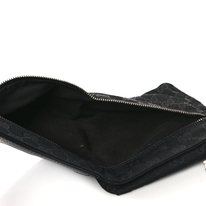 Gucci GG Monogram Double Pocket Belt Bag Black 5 of 9