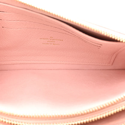 Louis Vuitton Empreinte Monogram Double Zip Pochette Rose 5 of 13