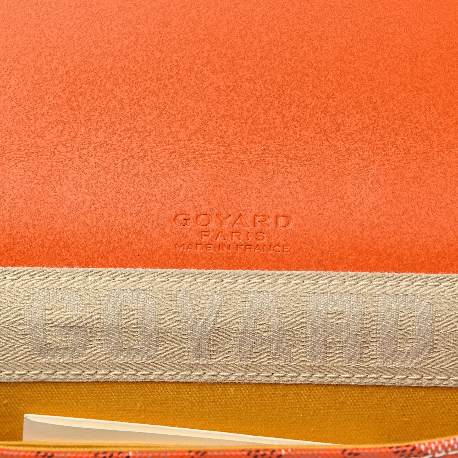 Goyard Goyardine Monte Carlo Bois Clutch Orange 6 of 8