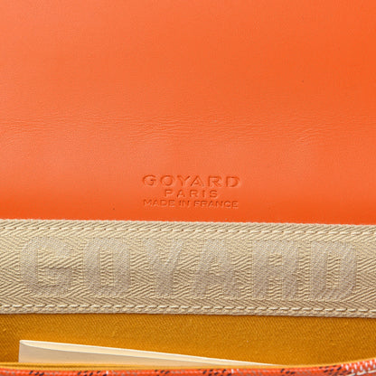 Goyard Goyardine Monte Carlo Bois Clutch Orange 6 of 8