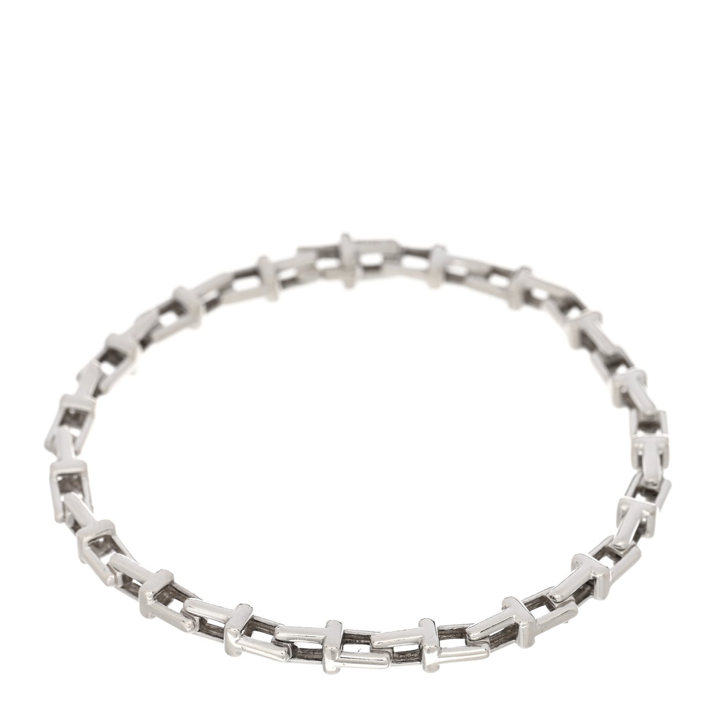 Sterling Silver Narrow T Chain Bracelet