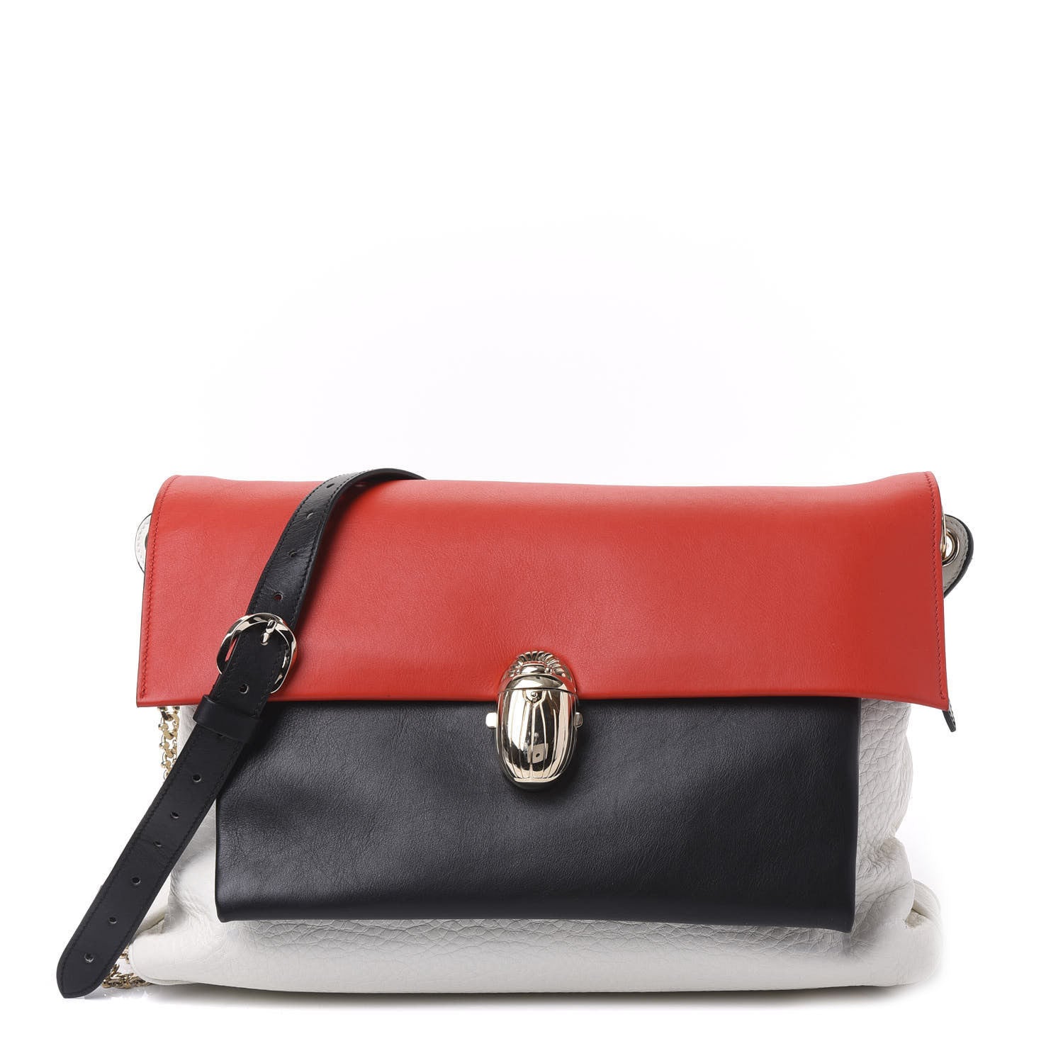 Christian Louboutin Calfskin Scarab Medium Triple Pocket Shoulder Bag Multicolor 1 of 8