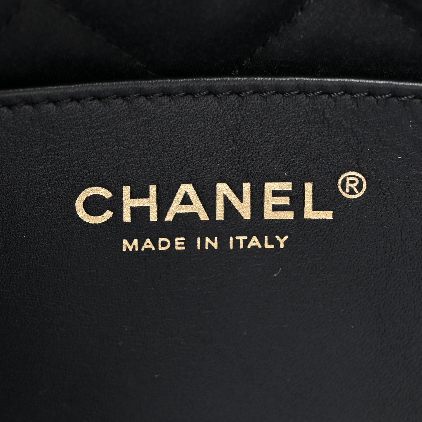 Shiny Calfskin Mini Chanel 22 Light Gray Black