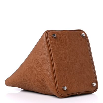 Hermes Taurillon Clemence Picotin Lock 18 PM Gold 4 of 10