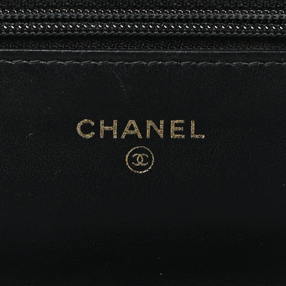Chanel Tweed Wallet On Chain WOC Black 6 of 11