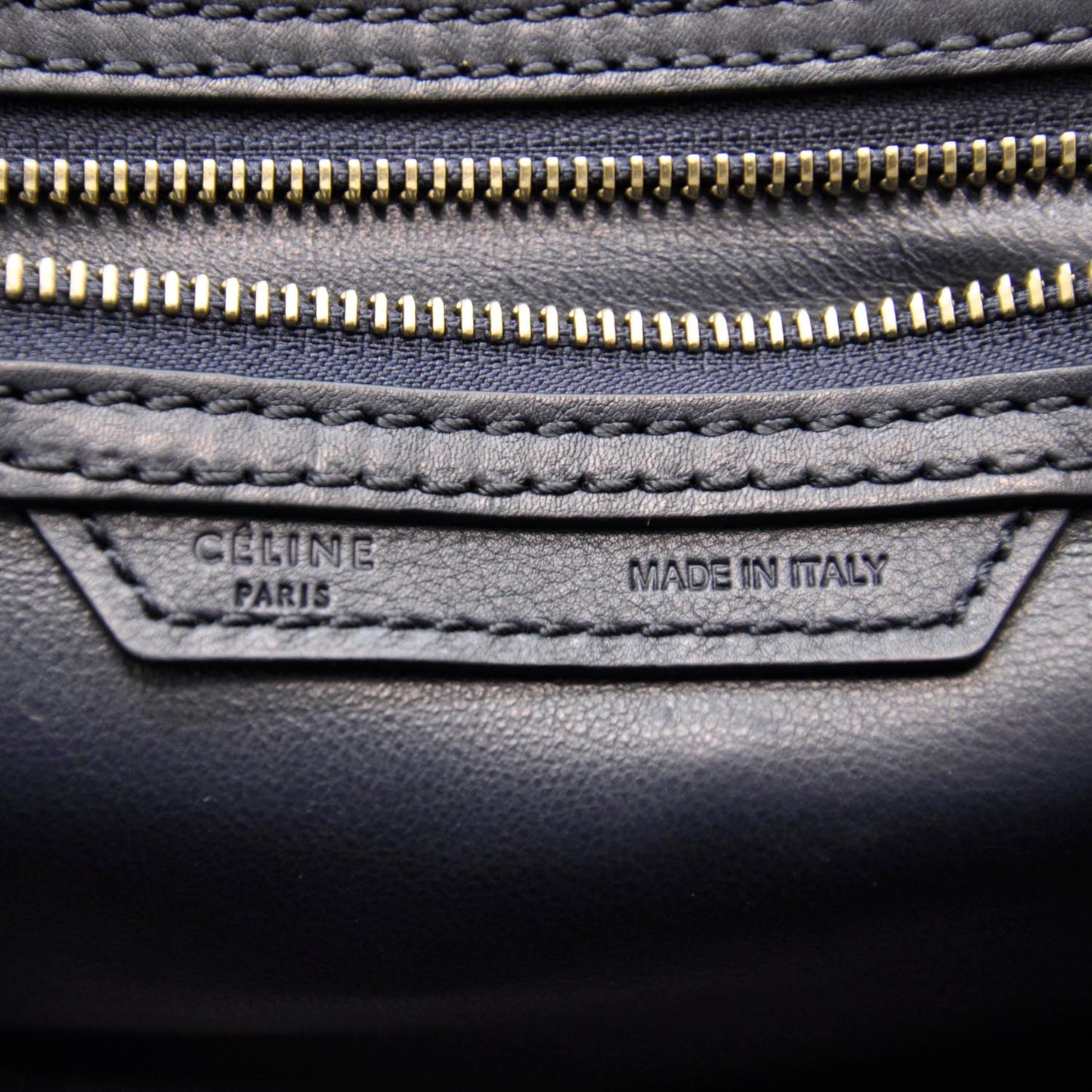 Smooth Calfskin Mini Luggage Navy