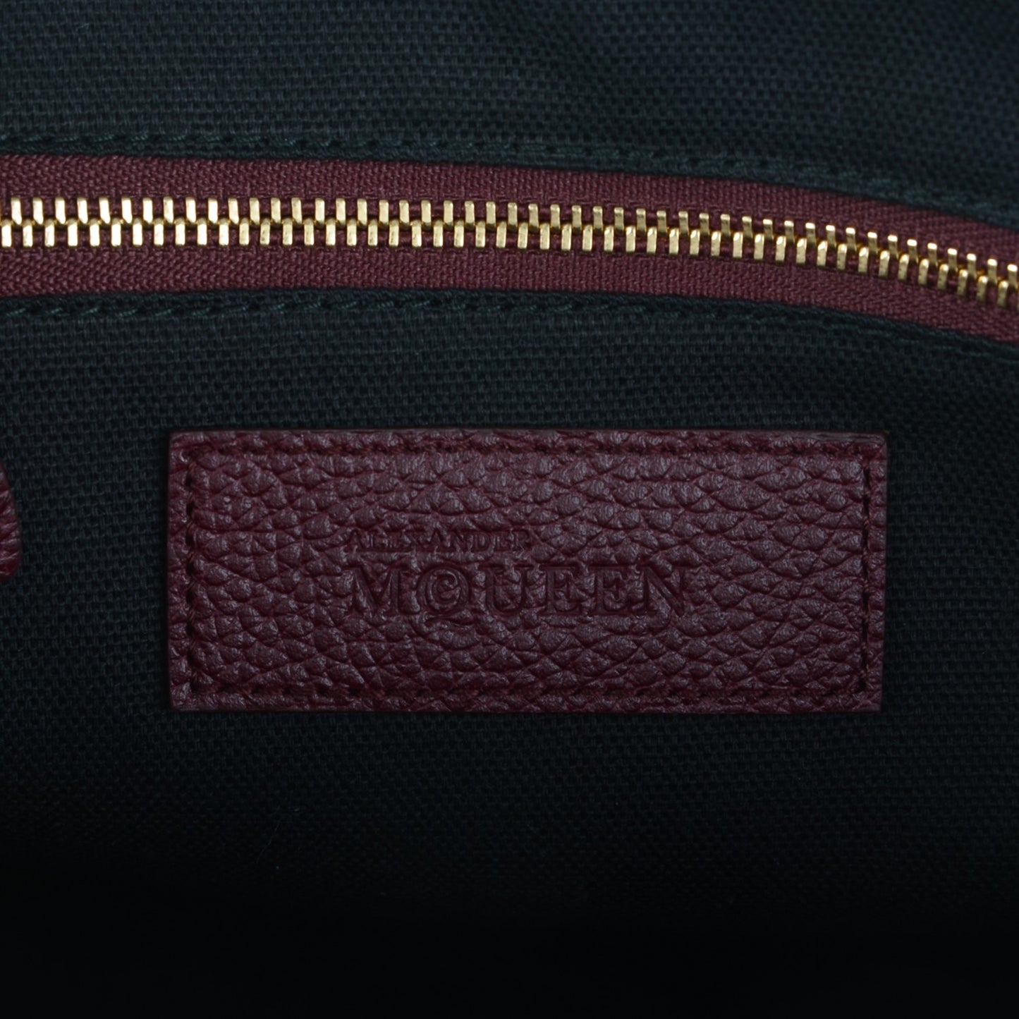 Grained Calfskin Small Legend Satchel Bordeaux
