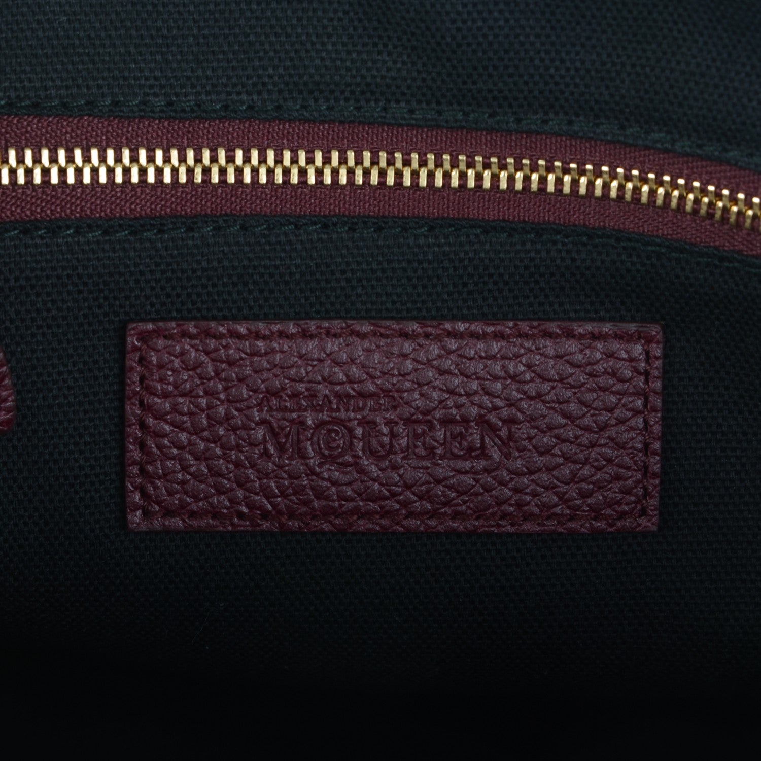 Alexander McQueen Grained Calfskin Small Legend Satchel Bordeaux 6 of 7