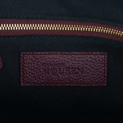 Alexander McQueen Grained Calfskin Small Legend Satchel Bordeaux 6 of 7