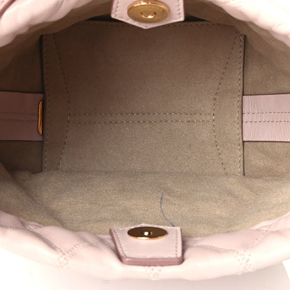 Givenchy Lambskin Quilted Mini GV Bucket Bag Pink 4 of 6
