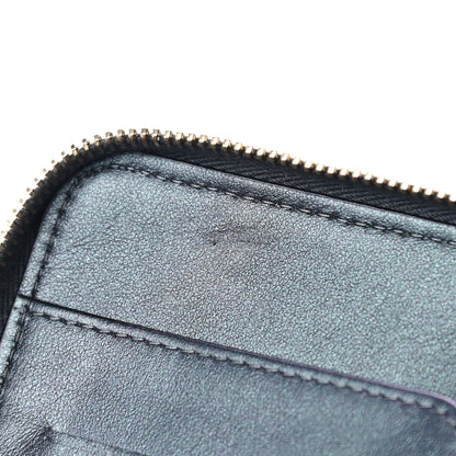 Chanel Iridescent Caviar Quilted Long Zip Around Wallet Black 13 of 13