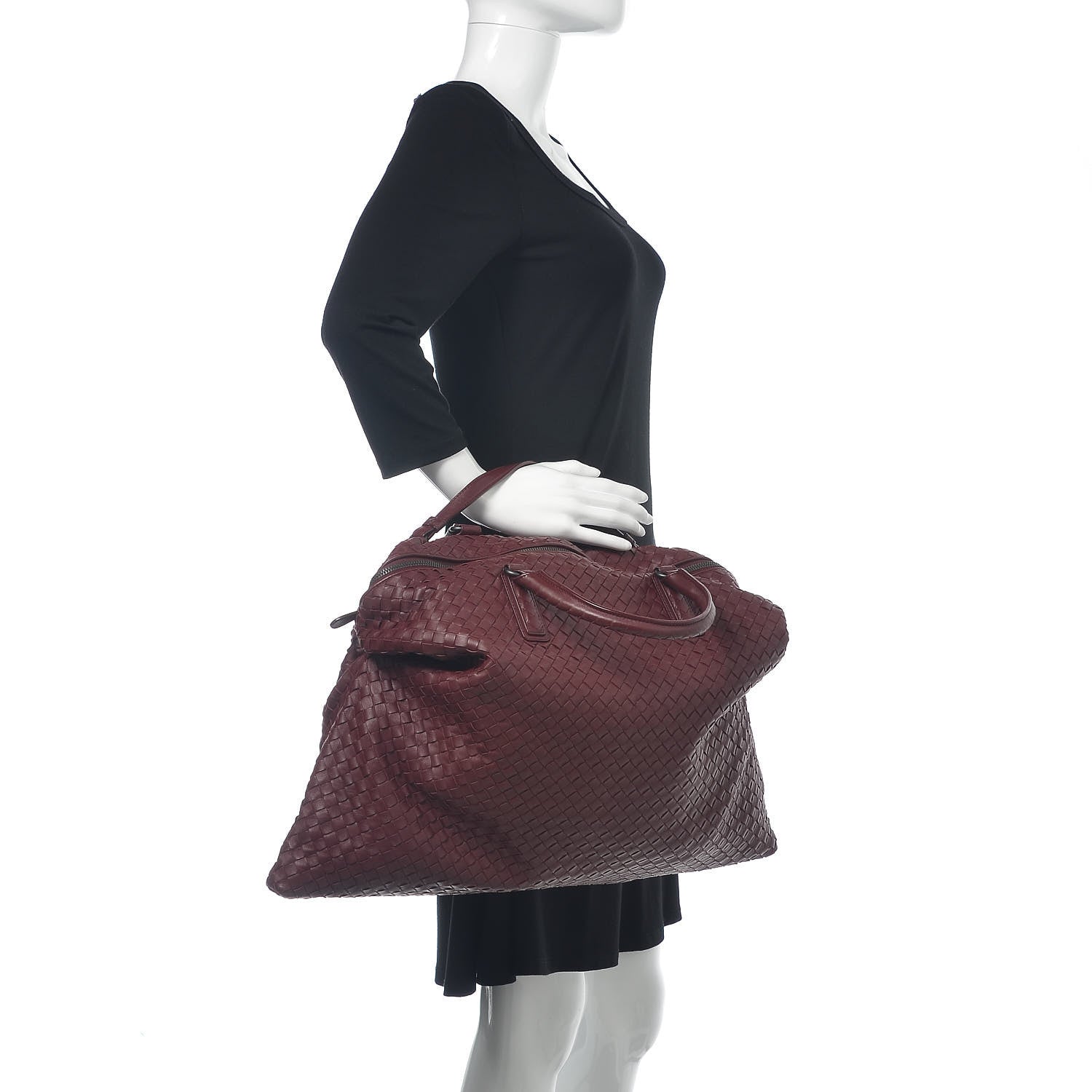 Bottega Veneta Nappa Intrecciato Maxi Convertible Tote Barolo 2 of 13