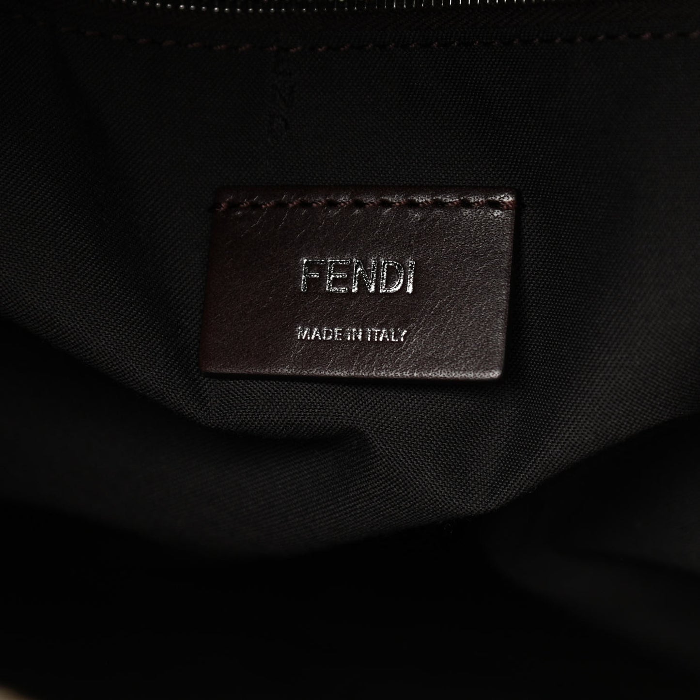 Glazed Fabric Vitello King FF 1974 Diagonal Pouch Pocket Backpack Tobacco Moro Cuoio
