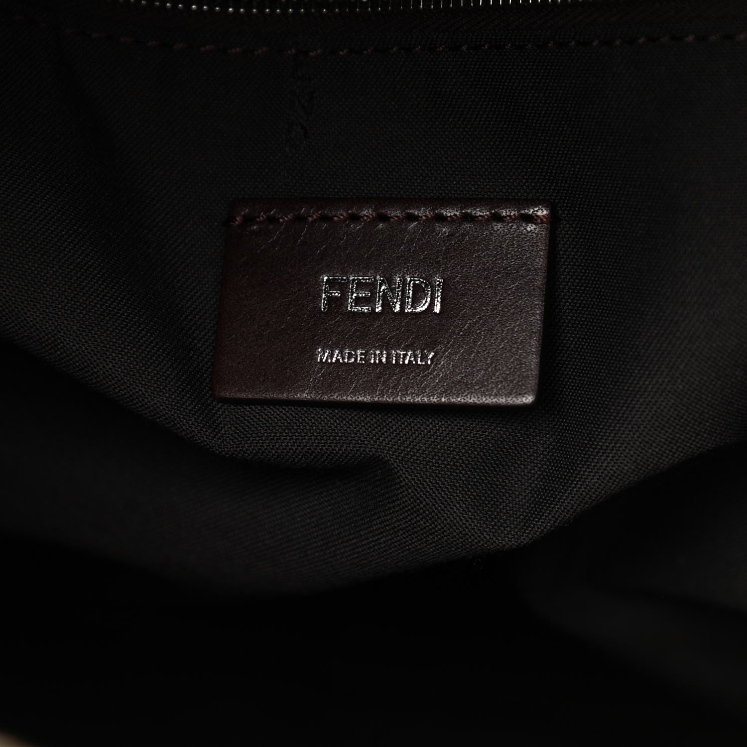 Fendi Glazed Fabric Vitello King FF 1974 Diagonal Pouch Pocket Backpack Tobacco Moro Cuoio 6 of 9