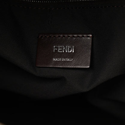 Fendi Glazed Fabric Vitello King FF 1974 Diagonal Pouch Pocket Backpack Tobacco Moro Cuoio 6 of 9