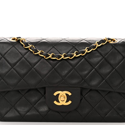 Chanel Lambskin Quilted Small Double Flap Black 8 of 12