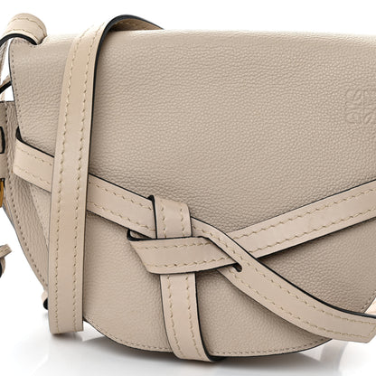 Loewe Grained Calfskin Gate Crossbody Bag Light Oat 7 of 9