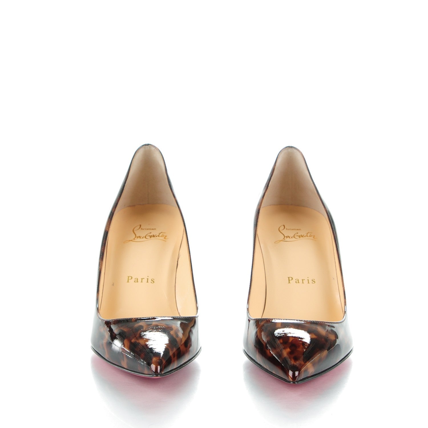 Louis Vuitton CHRISTIAN LOUBOUTIN Patent Tartaruga Decollete 554 70 Pumps 36 Testa Di Moro 2 of 8