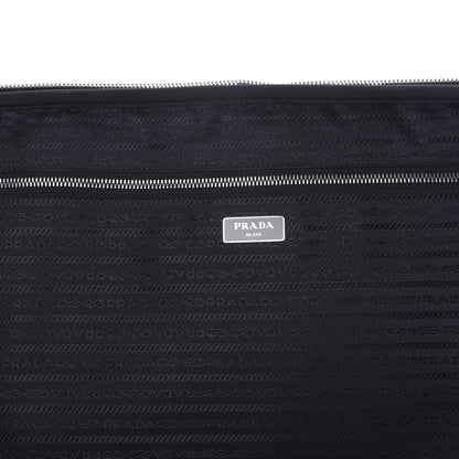 Prada Tessuto Saffiano Trolley Luggage Black 6 of 10