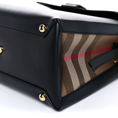 Burberry Derby Calfskin House Check Medium Camberley Black 10 of 10