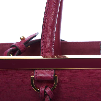 Fendi Vitello Elite Flamingo Regular 2Jours Tote Amarena 15 of 16