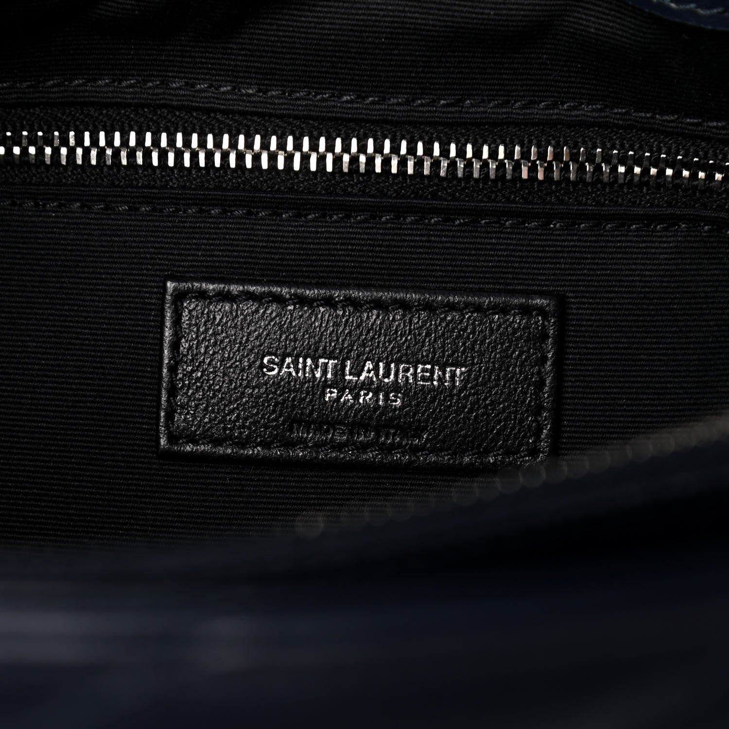 Saint Laurent Calfskin Y Quilted Monogram Medium Loulou Chain Satchel Medium Blue 8 of 11