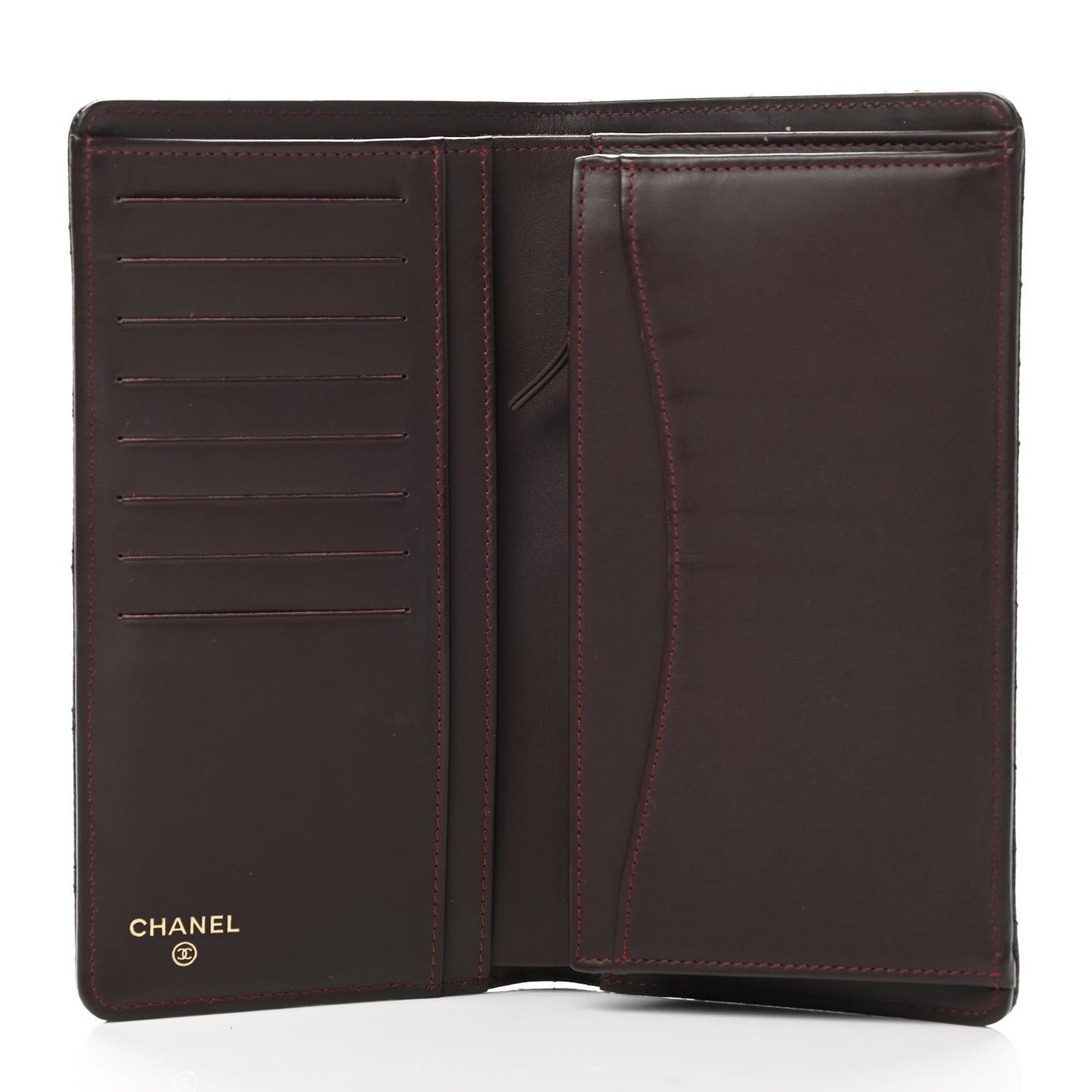 Caviar Quilted Yen Wallet Black