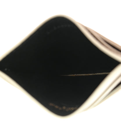 Saint Laurent Grain De Poudre Matelasse Chevron Monogram Credit Card Case Sea Salt 5 of 8