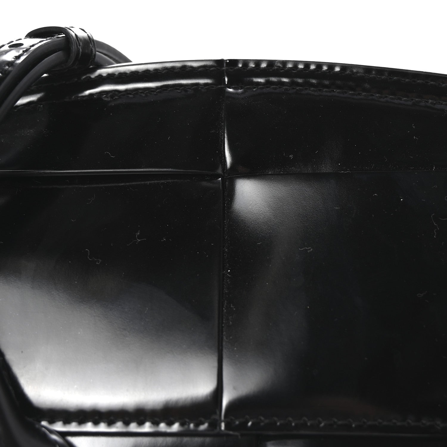 Bottega Veneta Patent Maxi Intrecciato Mini Arco Black 7 of 9