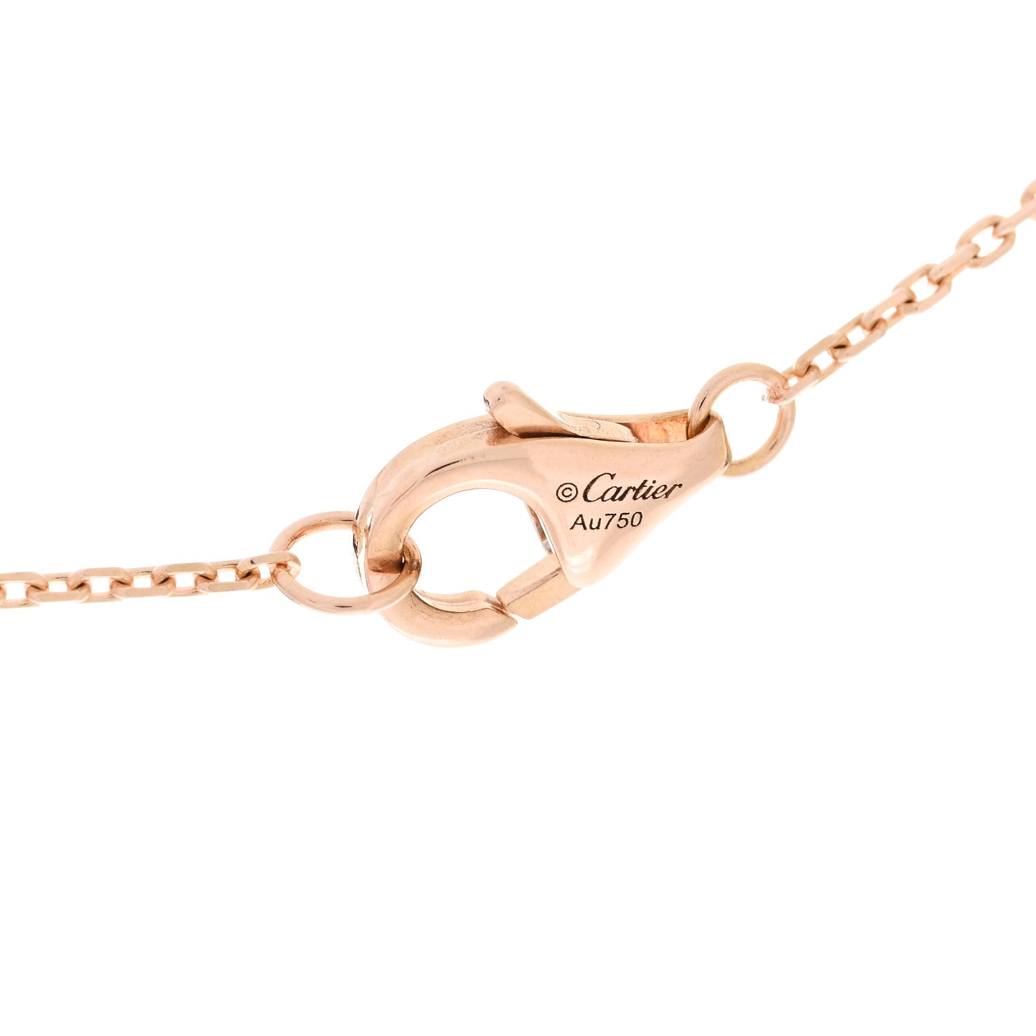 Cartier 18K Pink Gold Diamond Black Onyx XS Amulette de Cartier Pendant Necklace 4 of 5