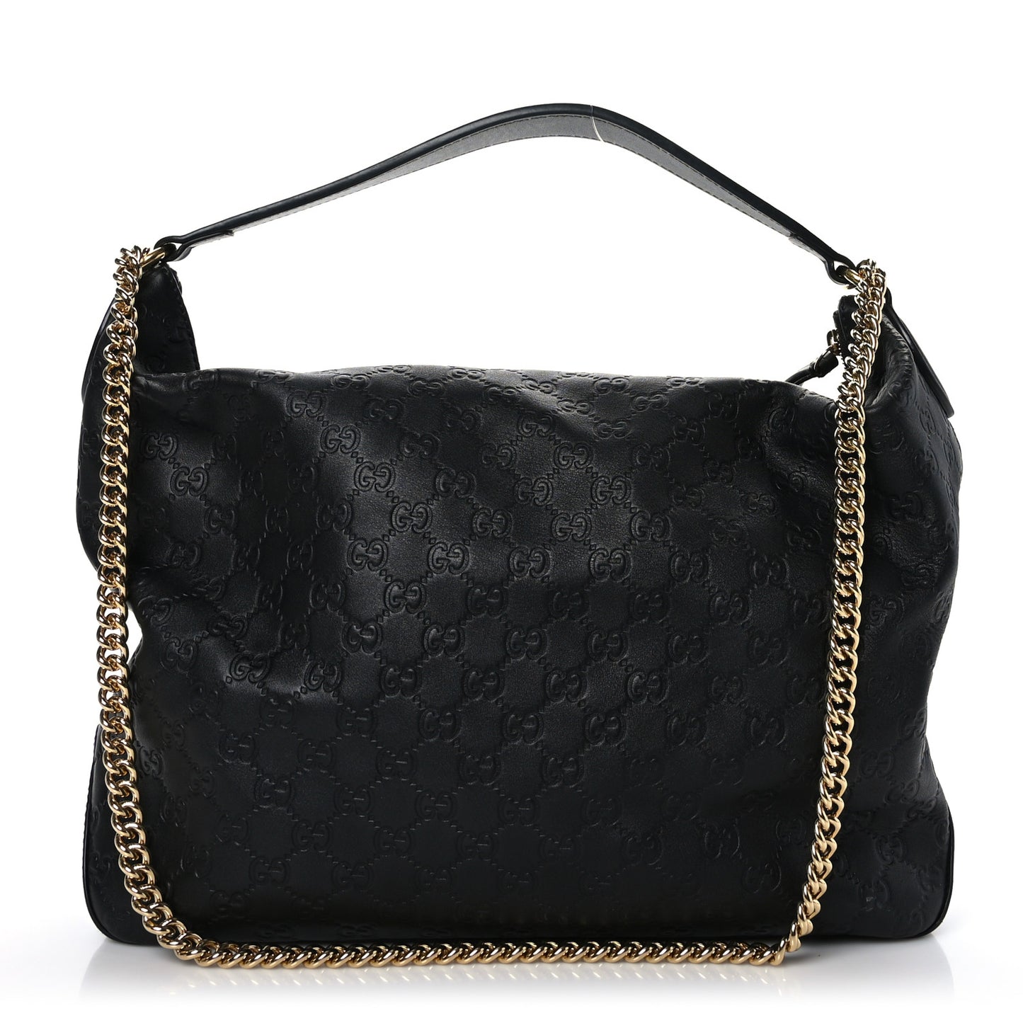 Guccissima Signature Large Linea A Hobo Black
