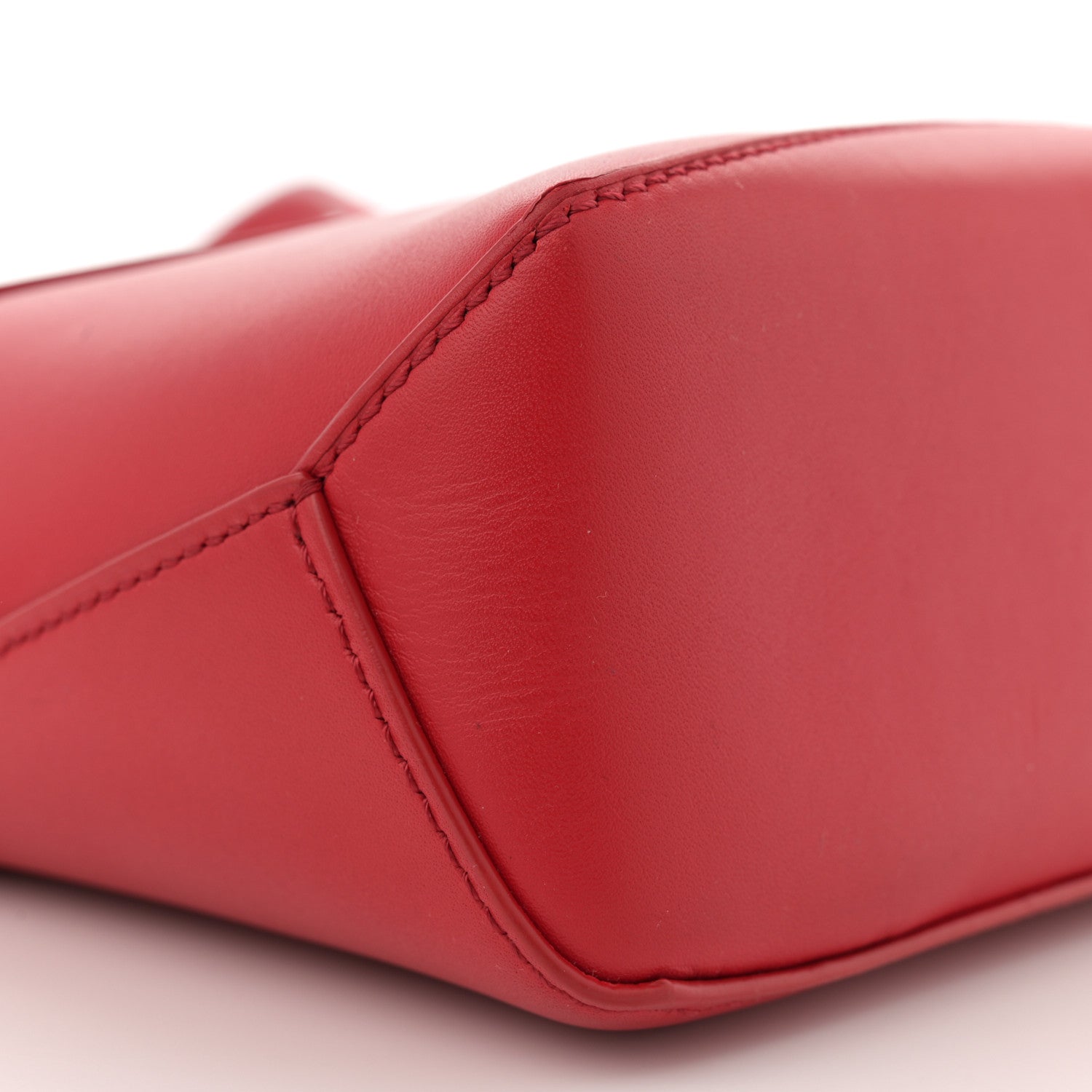 Loewe Satin Calfskin Mini Puzzle Edge Bag Red 9 of 13