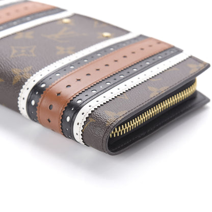 Louis Vuitton Monogram Brogue Steamer Zippy Wallet Brown 7 of 10