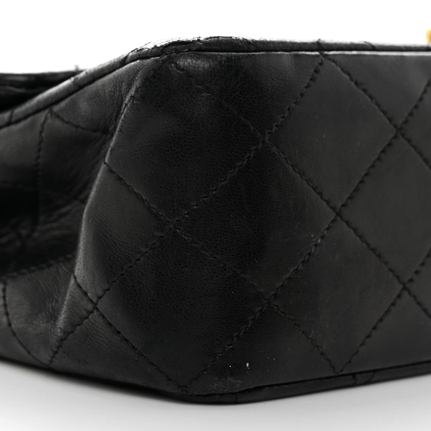 Chanel Lambskin Quilted Medium Double Flap Black 9 of 14