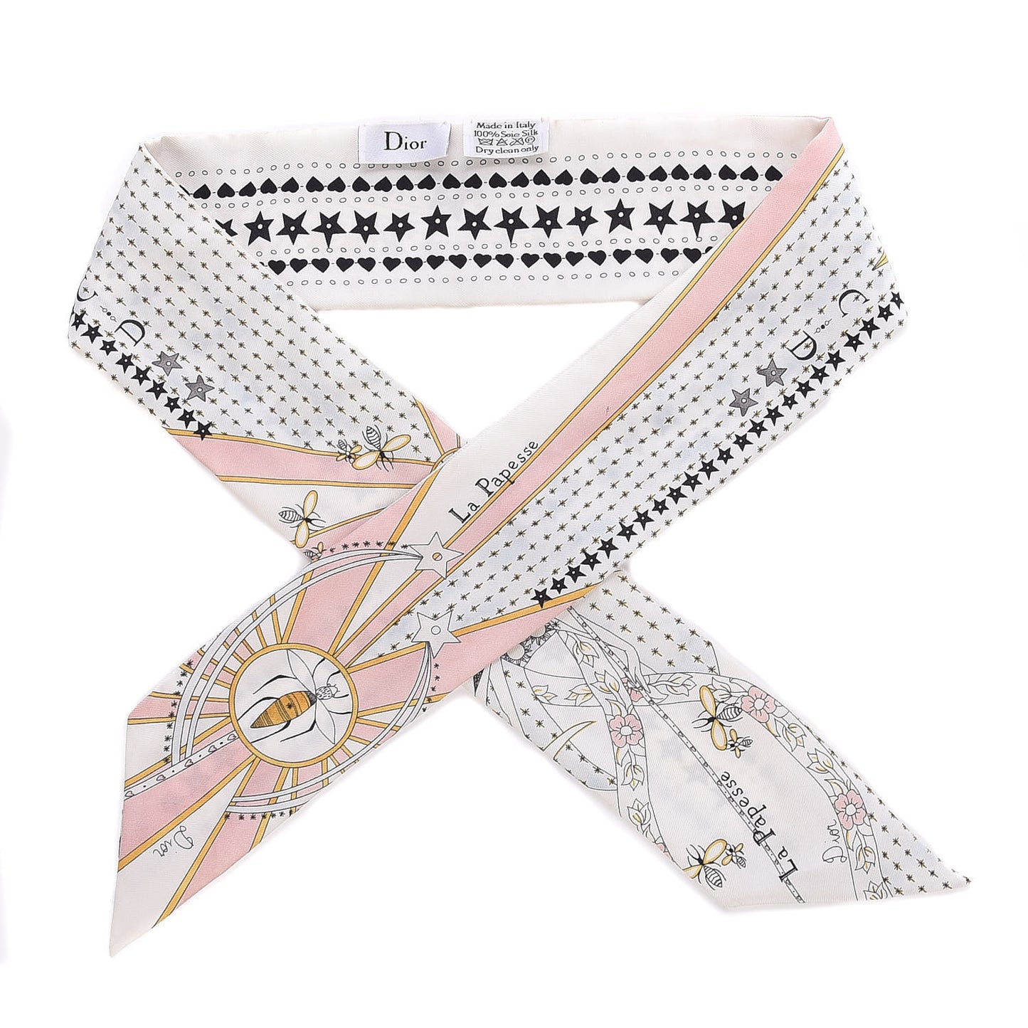 Silk High Priestess Tarot Mitzah Scarf Off White