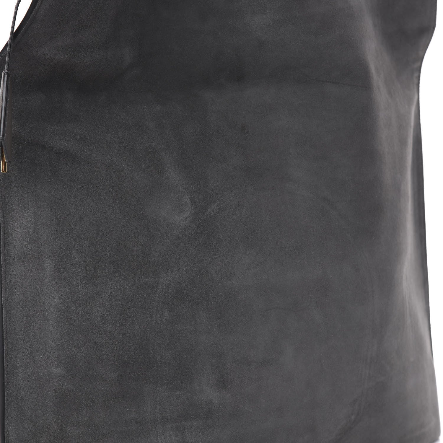 Tom Ford Suede Large Alix Padlock Zip Shoulder Bag Grey 10 of 13
