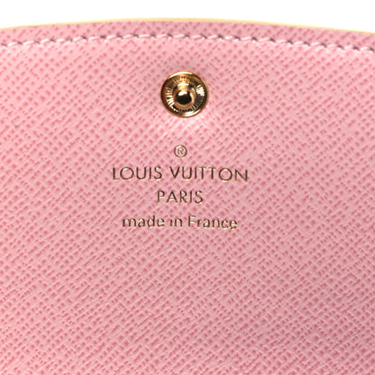 Louis Vuitton Damier Azur Emilie Wallet Rose Ballerine 6 of 7