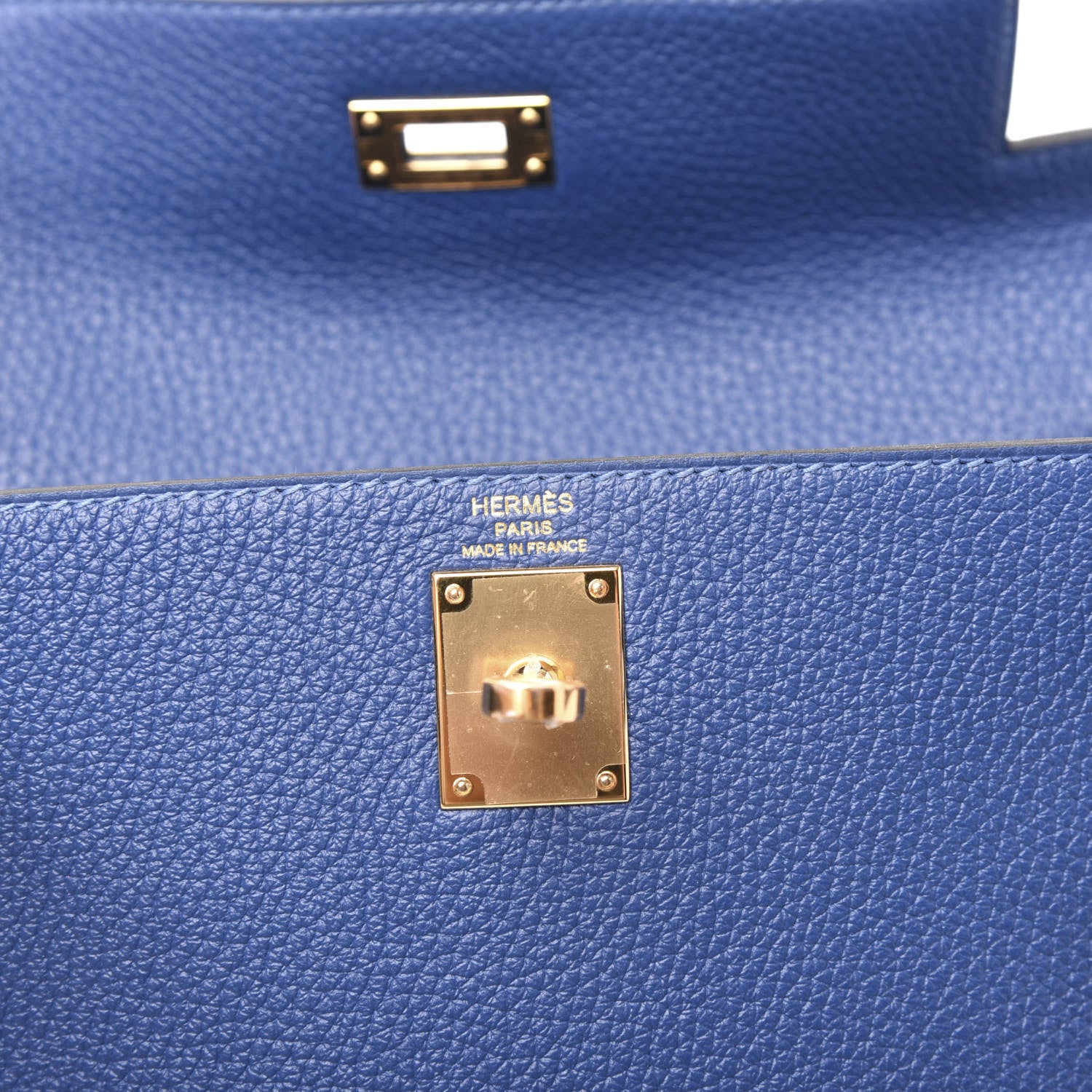 Hermes Taurillon Clemence Kelly Ado Backpack Deep Bleu 9 of 12